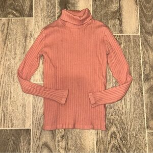 **3/$15** Zara girls size 9-10 yrs rose pink ribbed knit long sleeve top